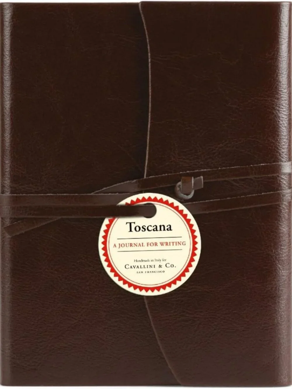 Elegant Brown Hardbound Leather Journal 5x7 | Toscana Style Notebook, Perfect